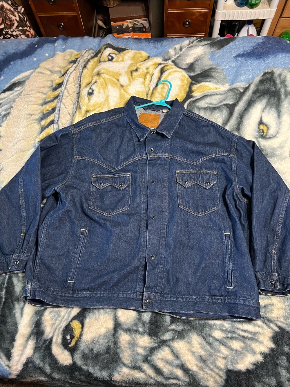 Levi's Dark Blue Denim Shirt Jacket
